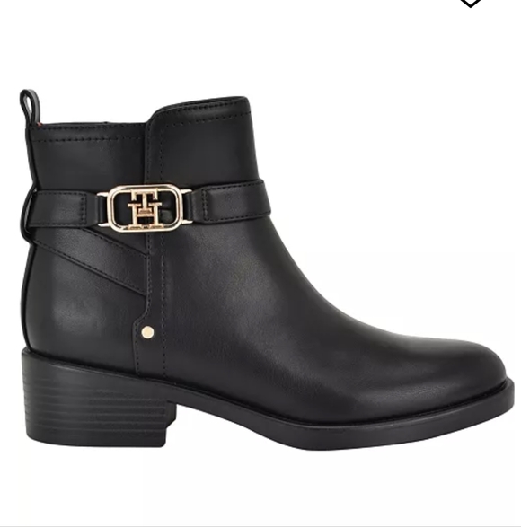 Tommy Hilfiger Shoes - Tommy Hilfiger Ivaide Logo Strap Ankle Booties